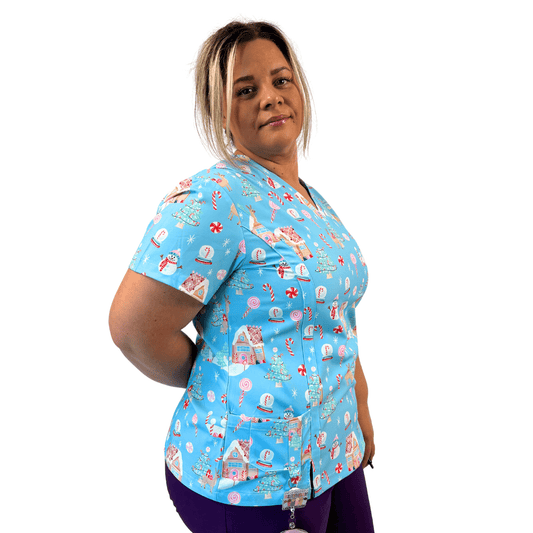 Gingerglow scrub top