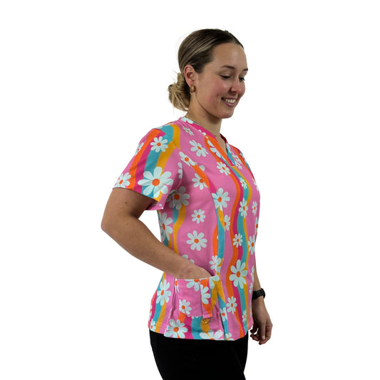 Malibugroove scrub top