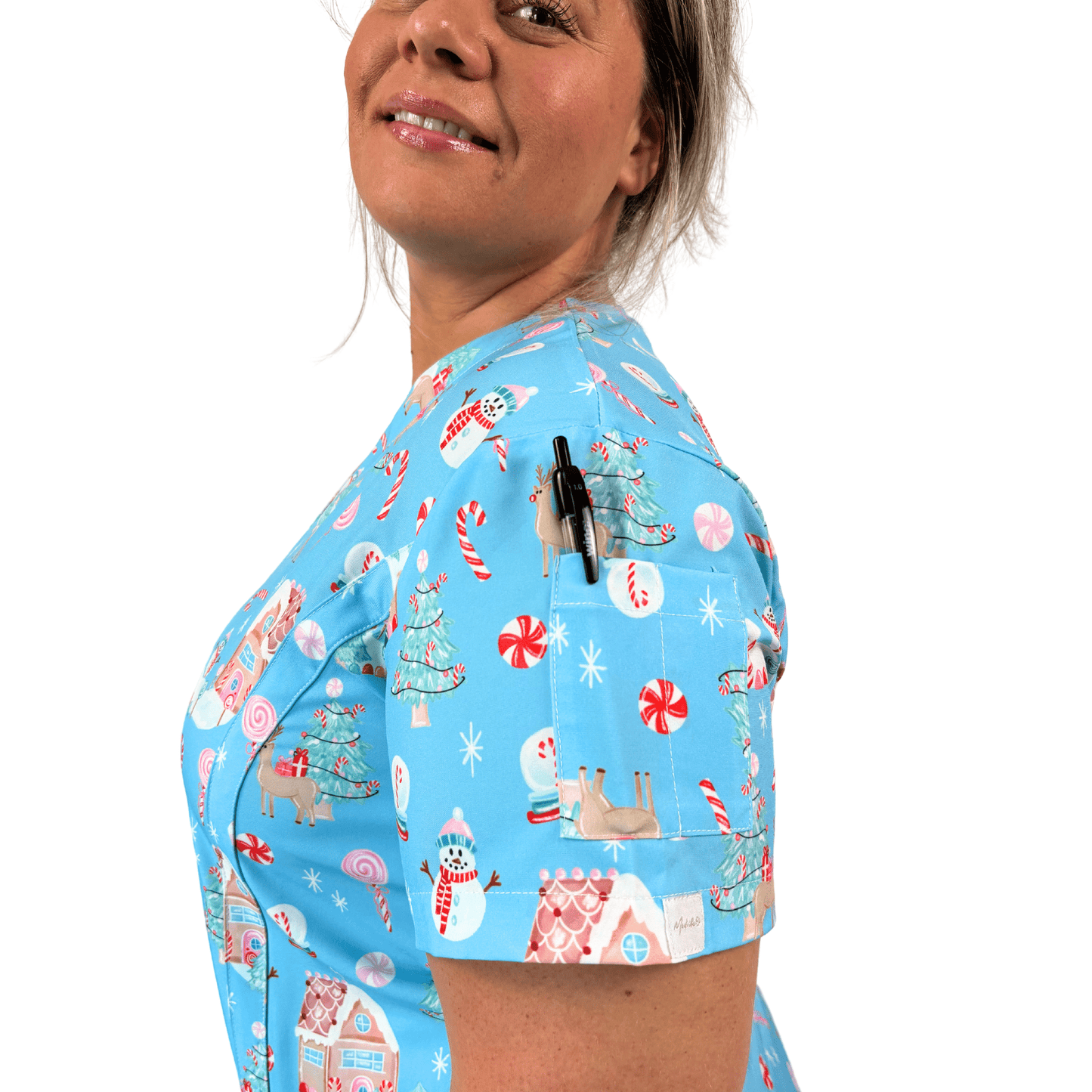 Gingerglow scrub top