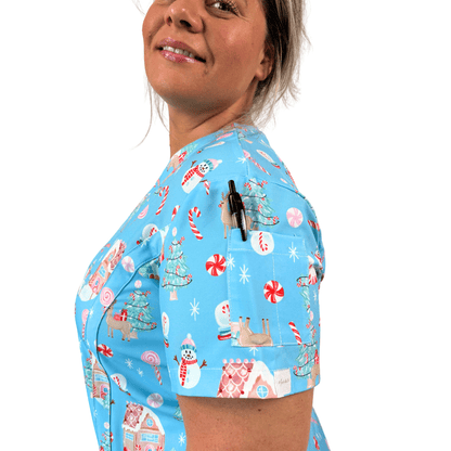 Gingerglow scrub top