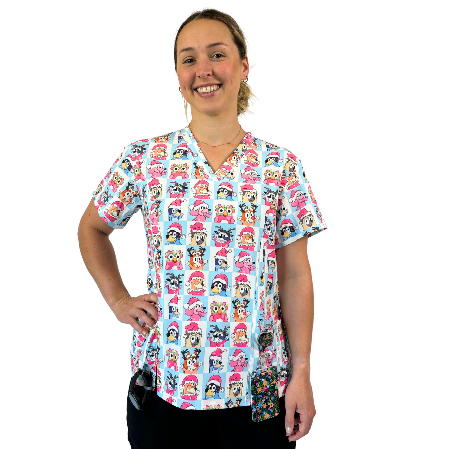 Blueybliss scrub top