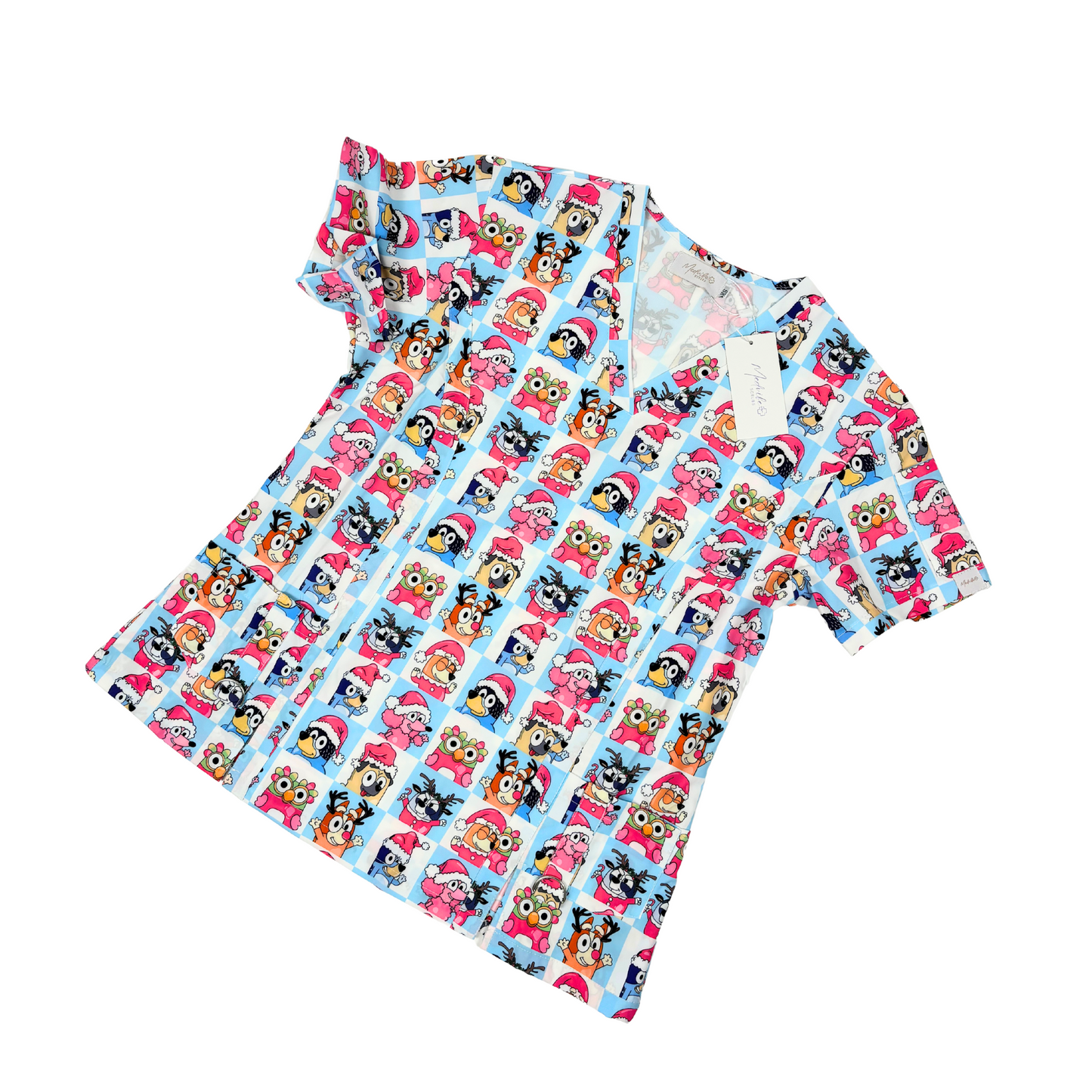 Blueybliss scrub top