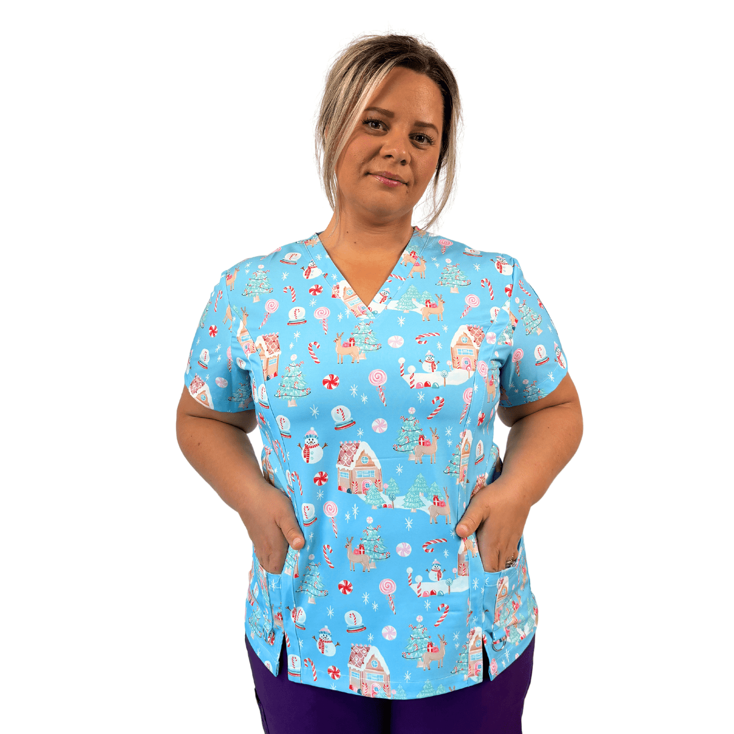 Gingerglow scrub top