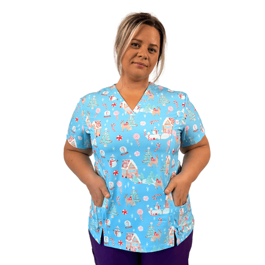 Gingerglow scrub top