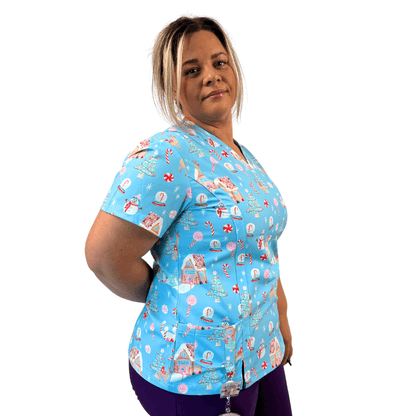Gingerglow scrub top