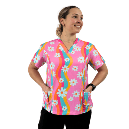Malibugroove scrub top