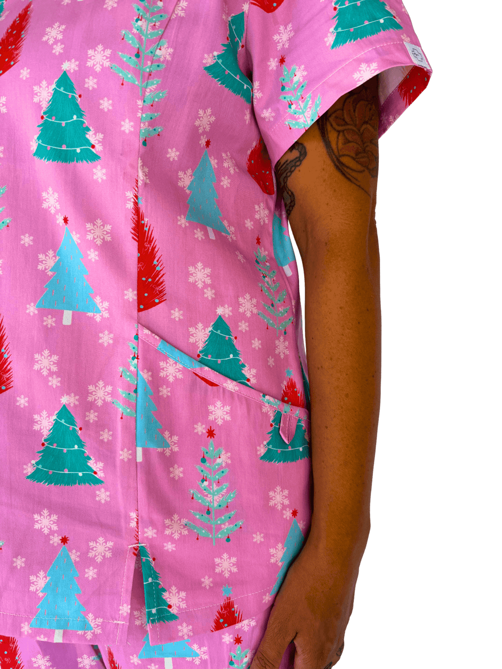 Pinkmas Cheer Scrub Set